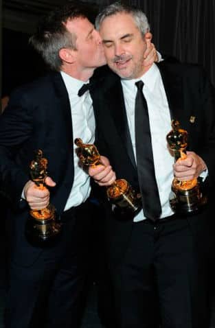Los directores Spike Jonze y Alfonso Cuarón